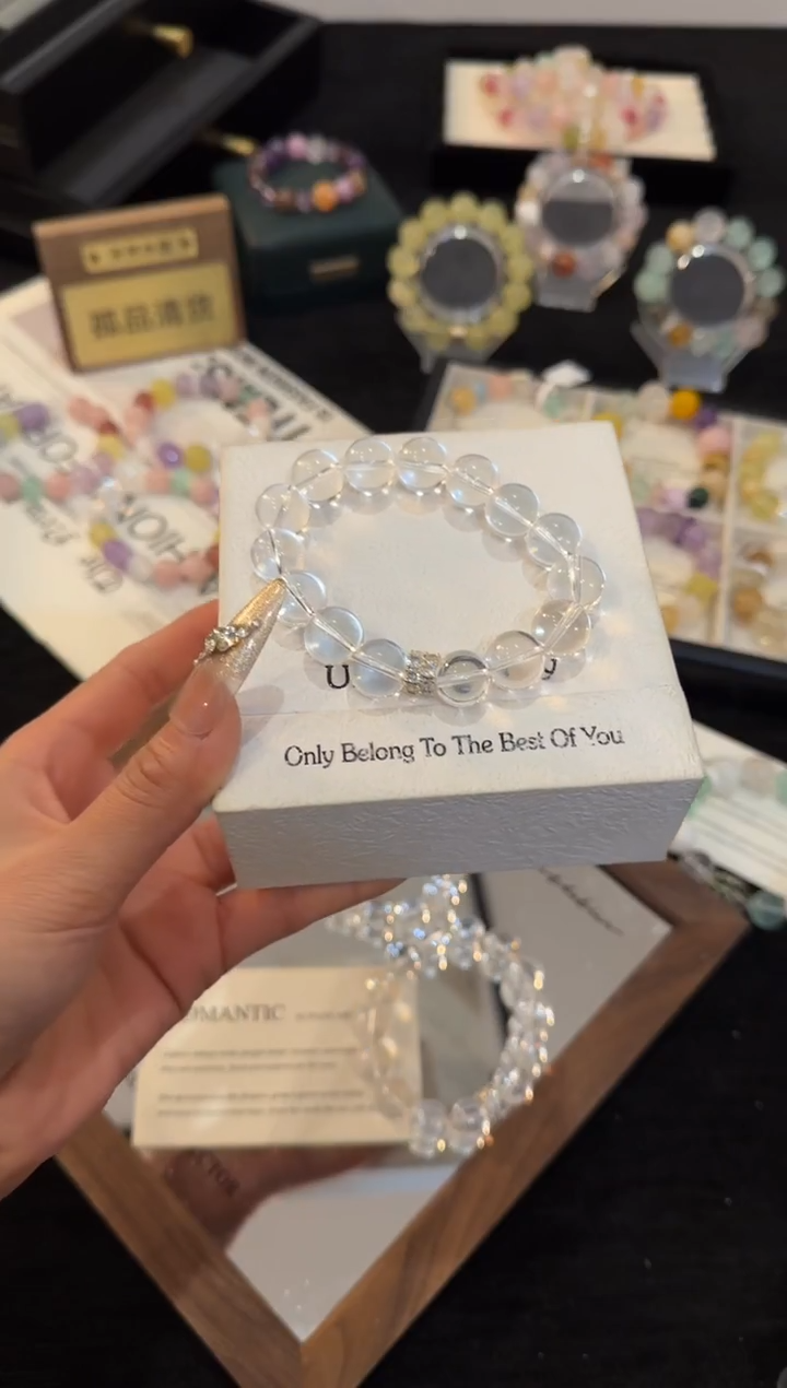 合金手链水晶白水晶手链x2199