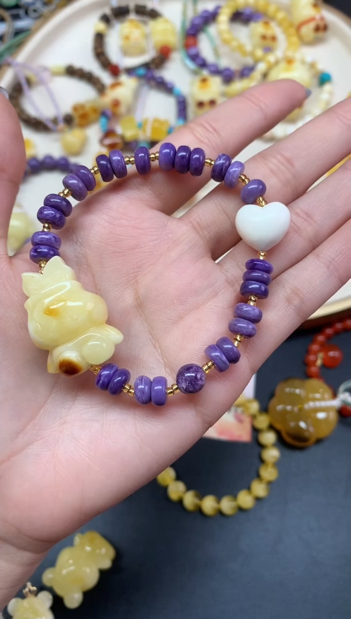 【闪购商品】蜜蜡裸石未镶嵌手串A10|1380