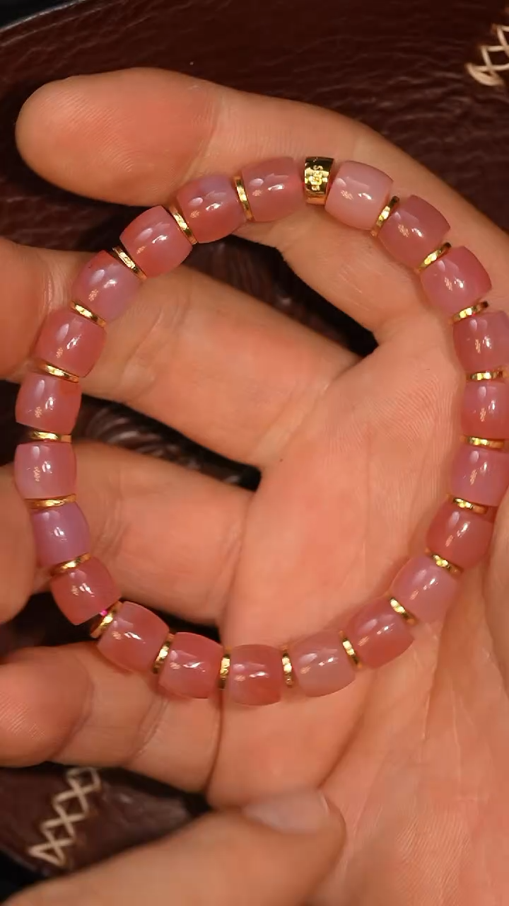 玛瑙/玉髓套链未镶嵌多样性发其一，DIY一