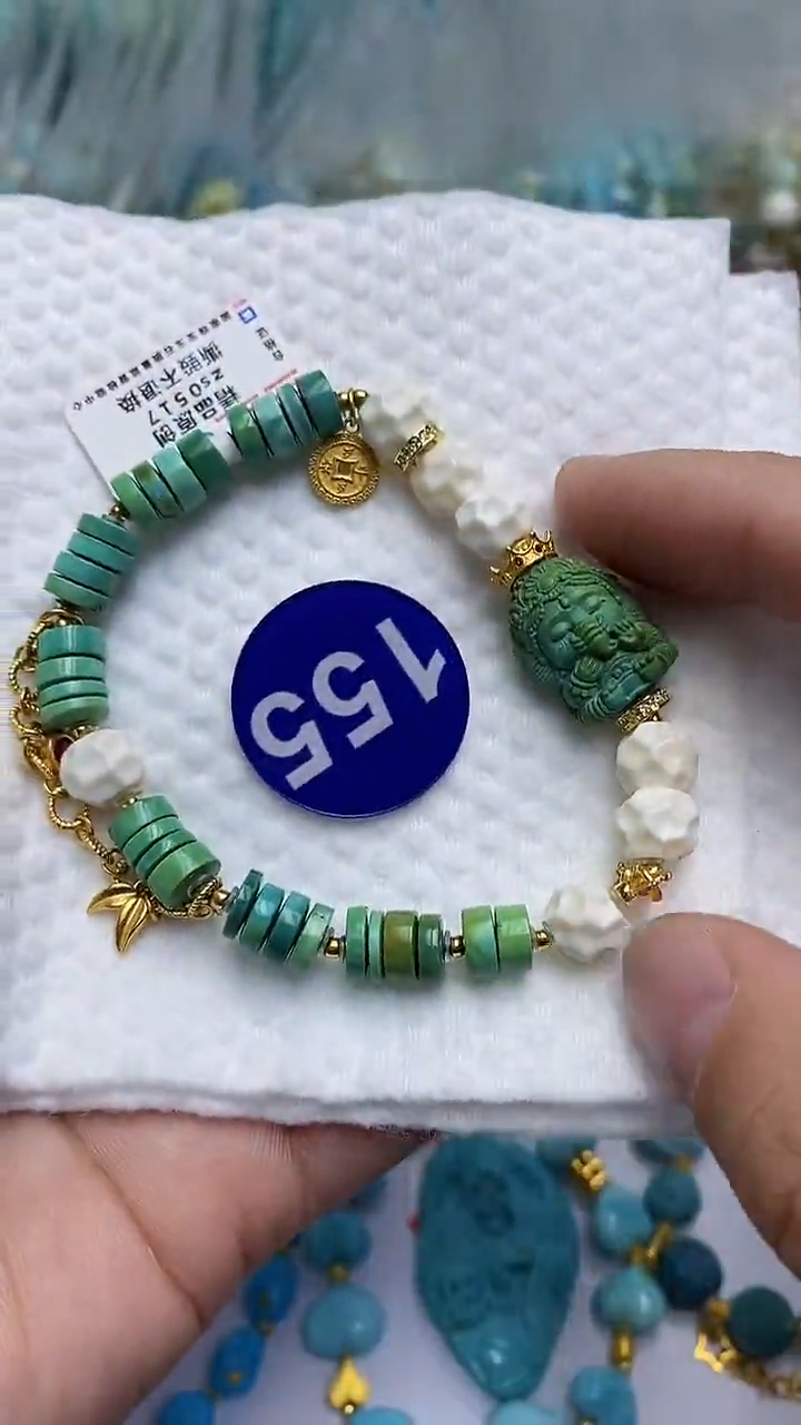 【闪购商品】绿松石手链银S925镶嵌155