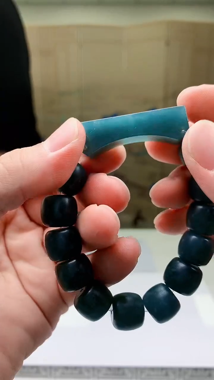 【闪购商品】定制翡翠未镶嵌5145bb-毛货手串48