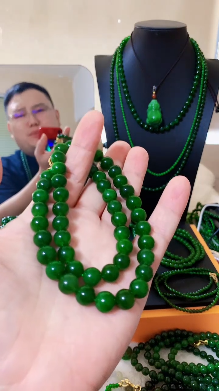和田玉（碧玉）未镶嵌项链10