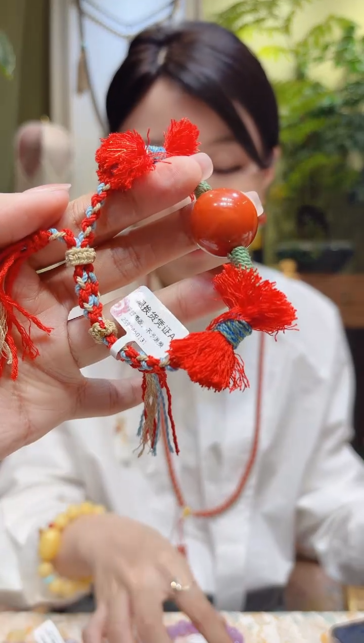 【闪购商品】南红玛瑙手绳未镶嵌南红珠绳编手绳