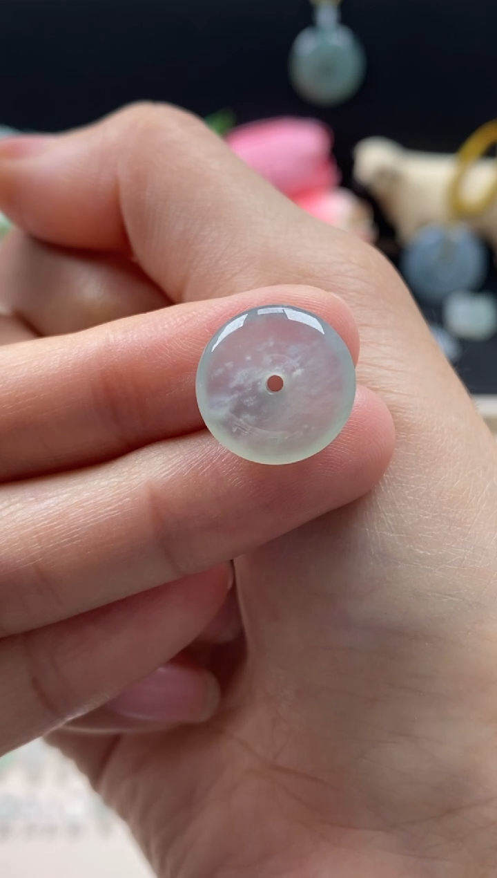 【闪购商品】翡翠颈饰未镶嵌翡翠冰种平安扣