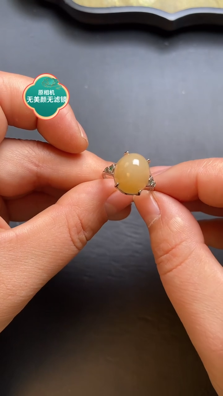 【闪购商品】和田玉戒指银S925镶嵌新号福利