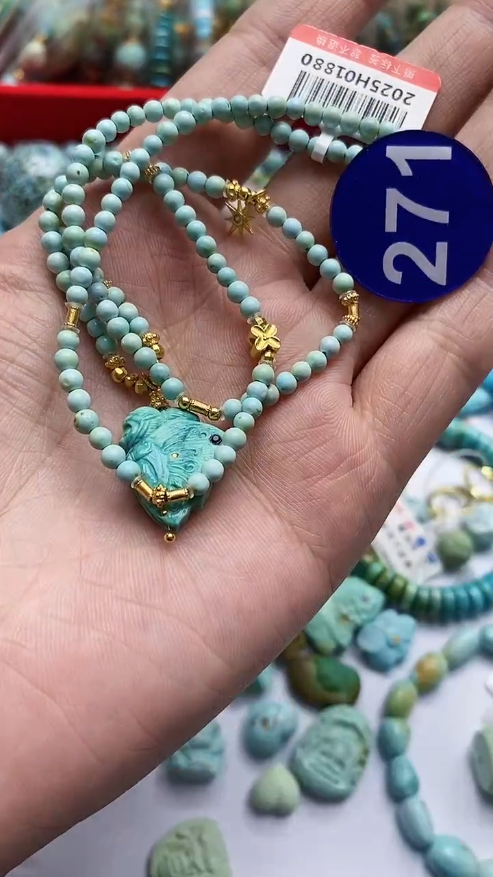 【闪购商品】绿松石手链银S925镶嵌271