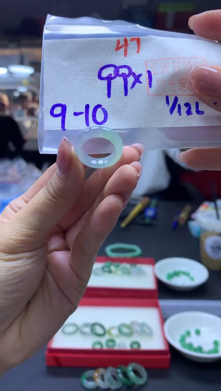 未镶嵌定制翡翠戒圈#99元-毛货需精细抛光