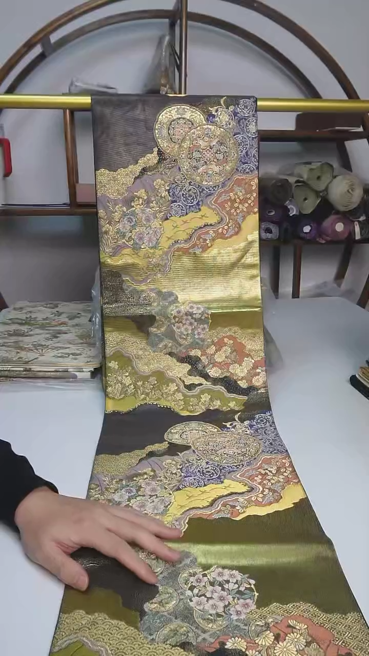 【闪购商品】织绣73西阵织六通宝相花