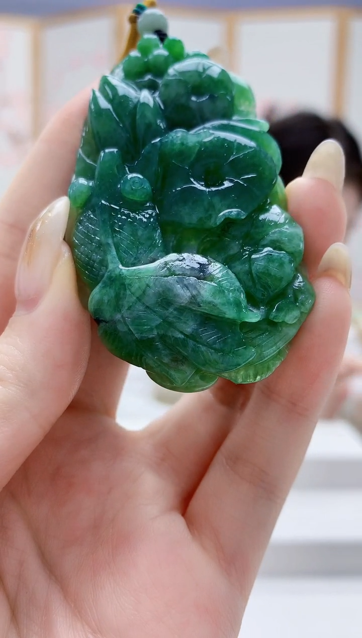 未镶嵌定制翡翠3099jw-毛货挂件65
