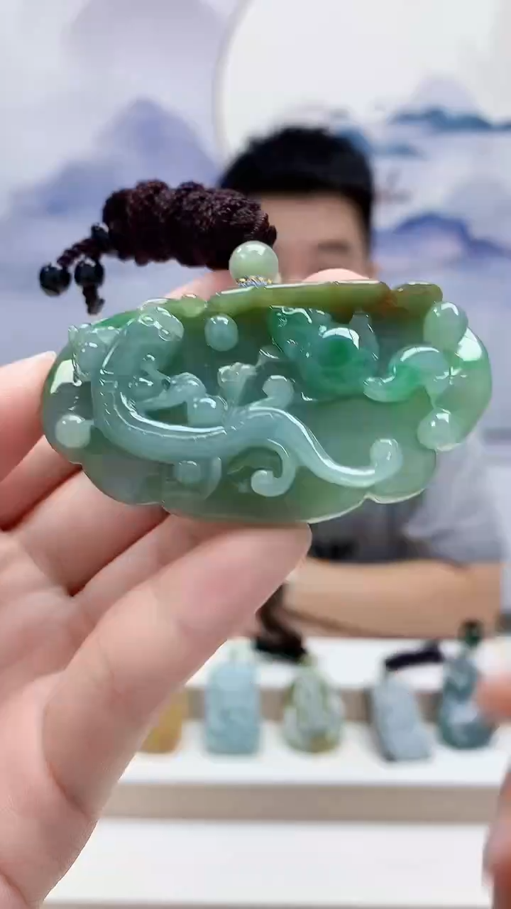 未镶嵌定制翡翠5028ry-毛货挂件36