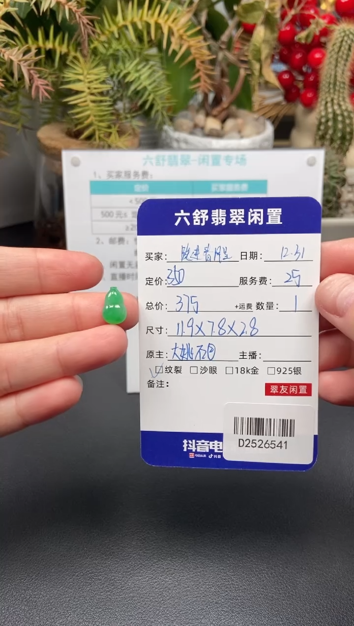 颈饰未镶嵌翡翠跌***里D2526541