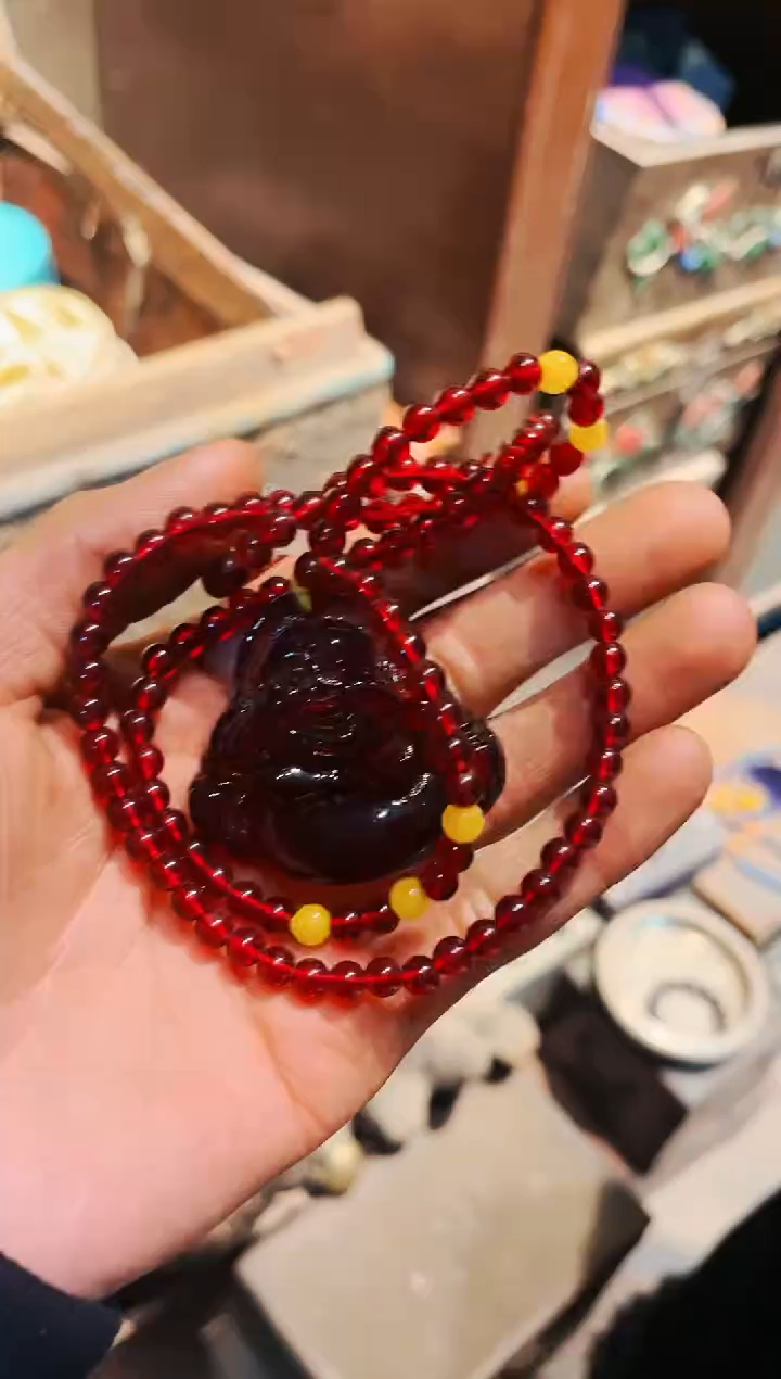 【闪购商品】血珀颈饰未镶嵌七七精品专属链接30