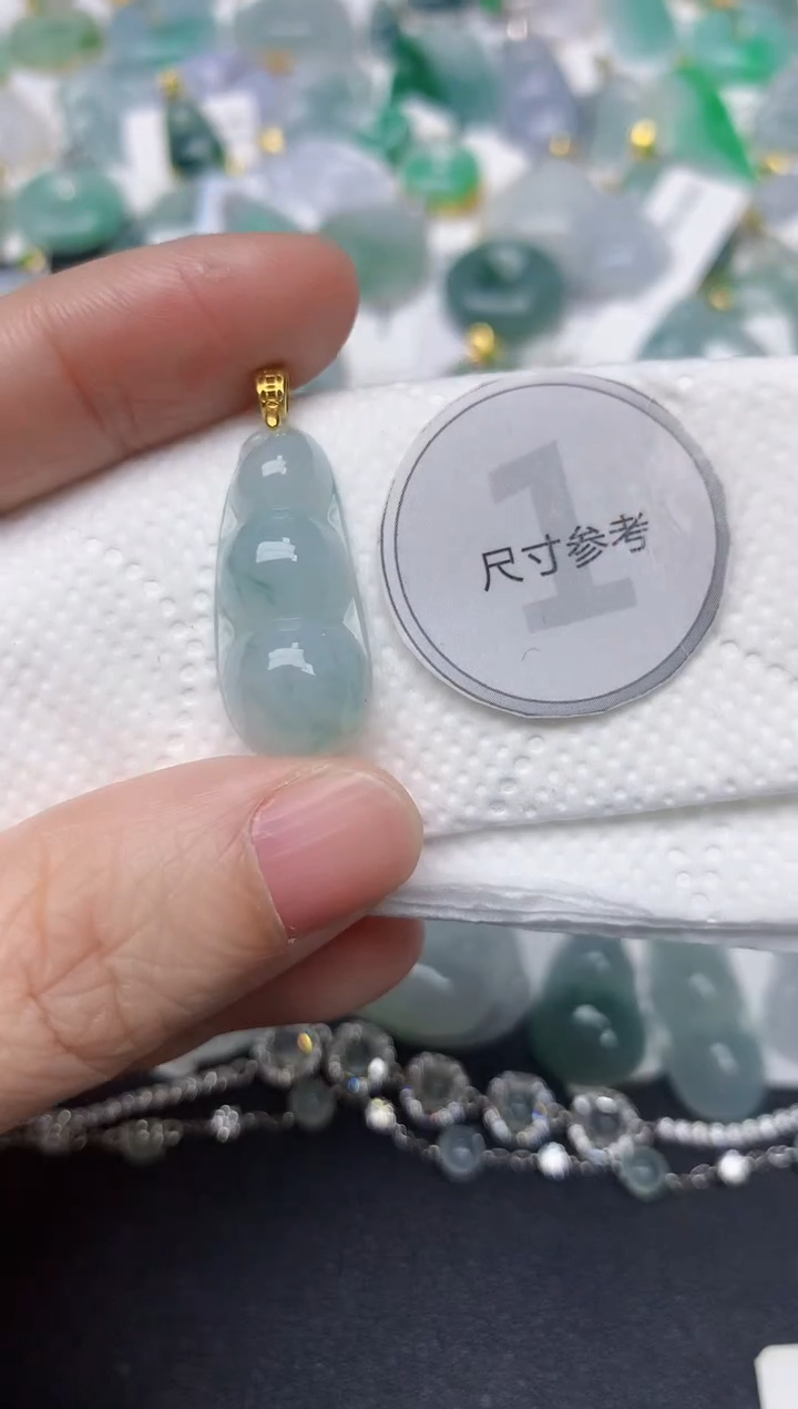 颈饰未镶嵌翡翠天然缅甸A货翡翠