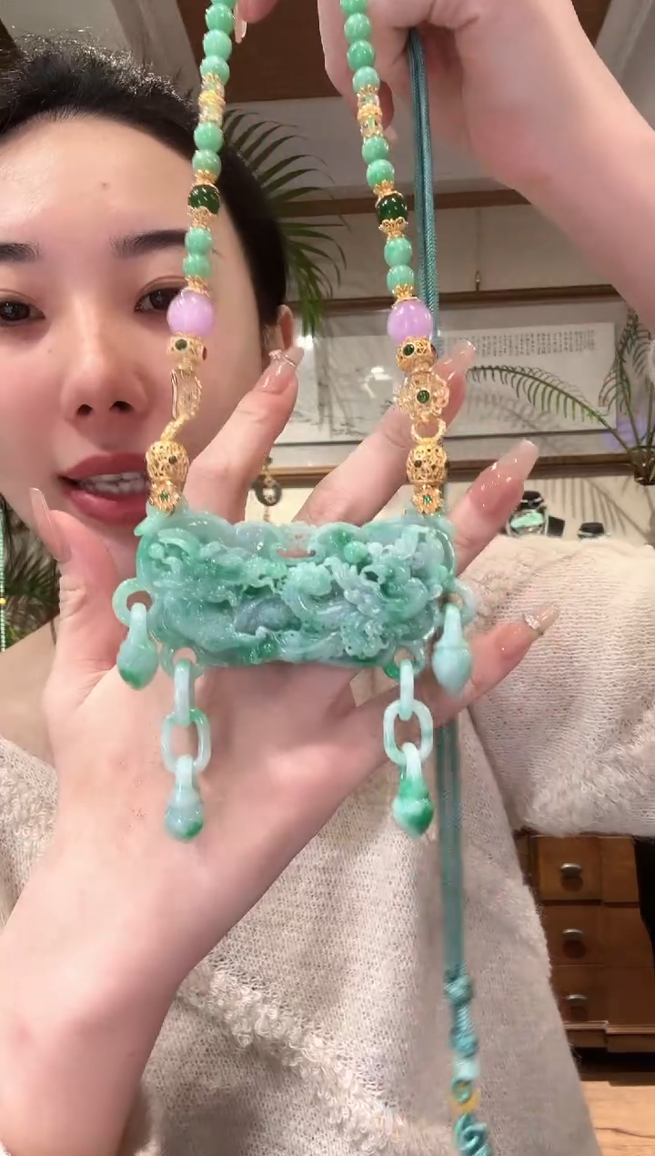 【闪购商品】翡翠颈饰未镶嵌国风