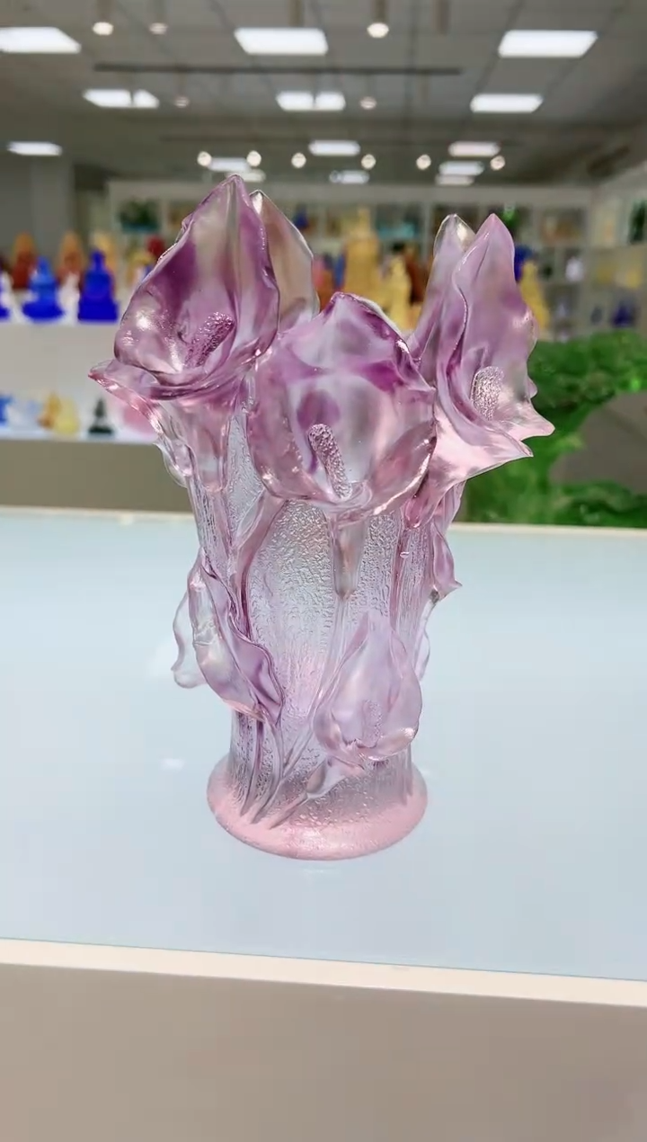 【闪购商品】茶宠古法琉璃马蹄莲花瓶
