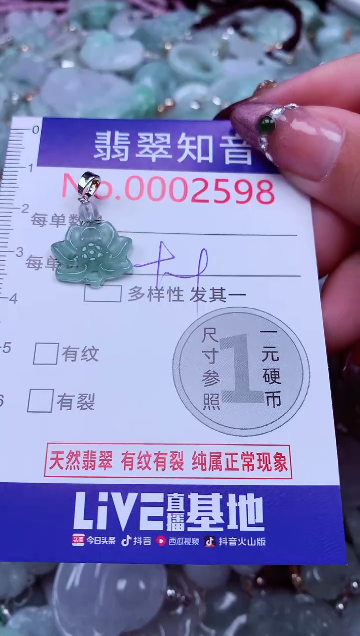 吊坠(不含链)未镶嵌翡翠2598