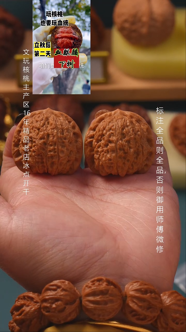 把件桃核36血麒麟 8号