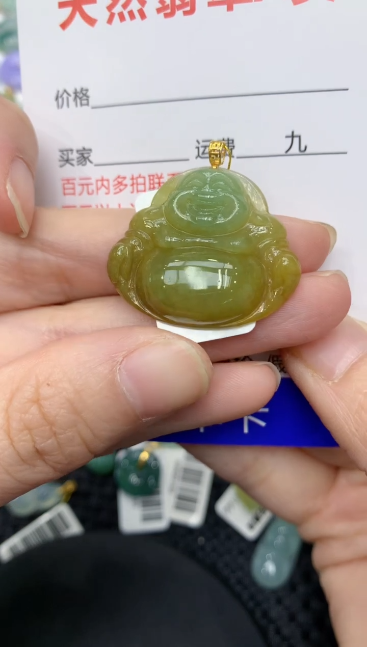 【闪购商品】翡翠颈饰18K金镶嵌11111111