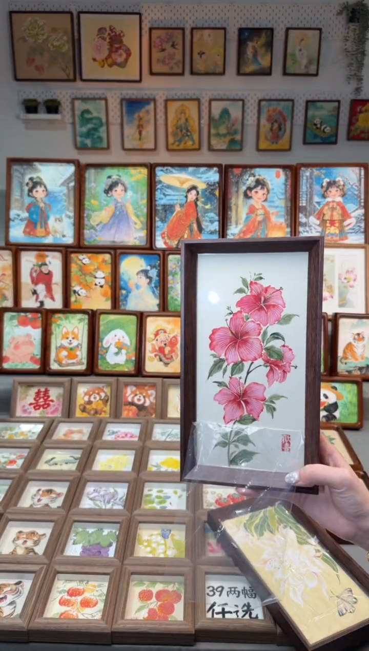 国画扶桑花 手绘国画27