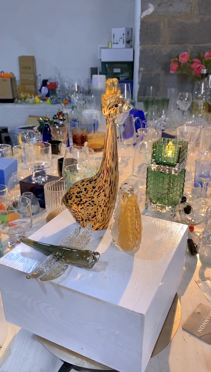 【闪购商品】人造水晶长颈鹿