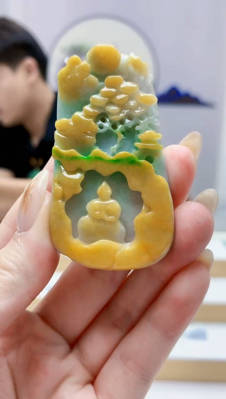 未镶嵌定制翡翠5145jw-毛货挂件22