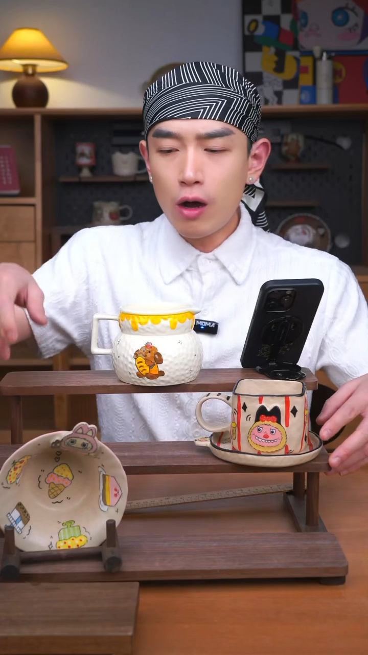 杯子景德镇可爱设计师款陶瓷