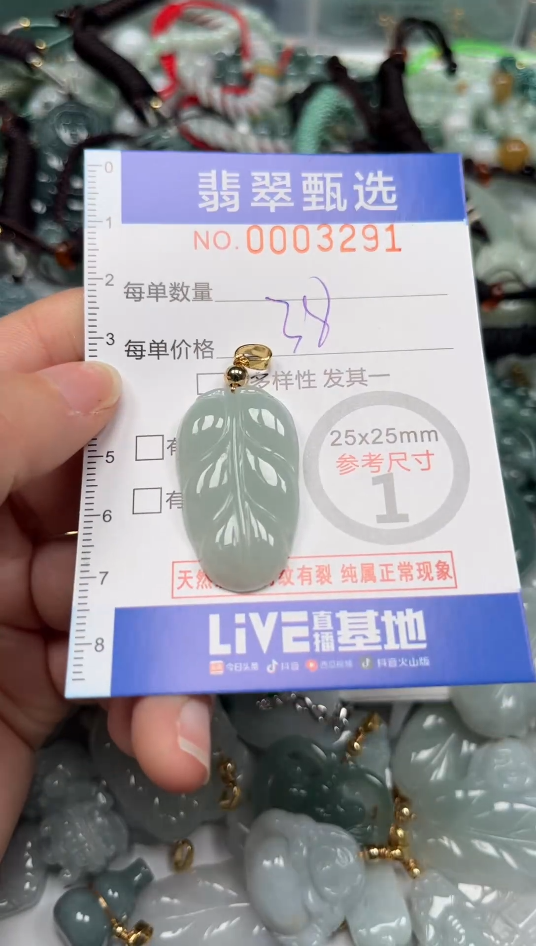 【闪购商品】翡翠颈饰未镶嵌00..3291