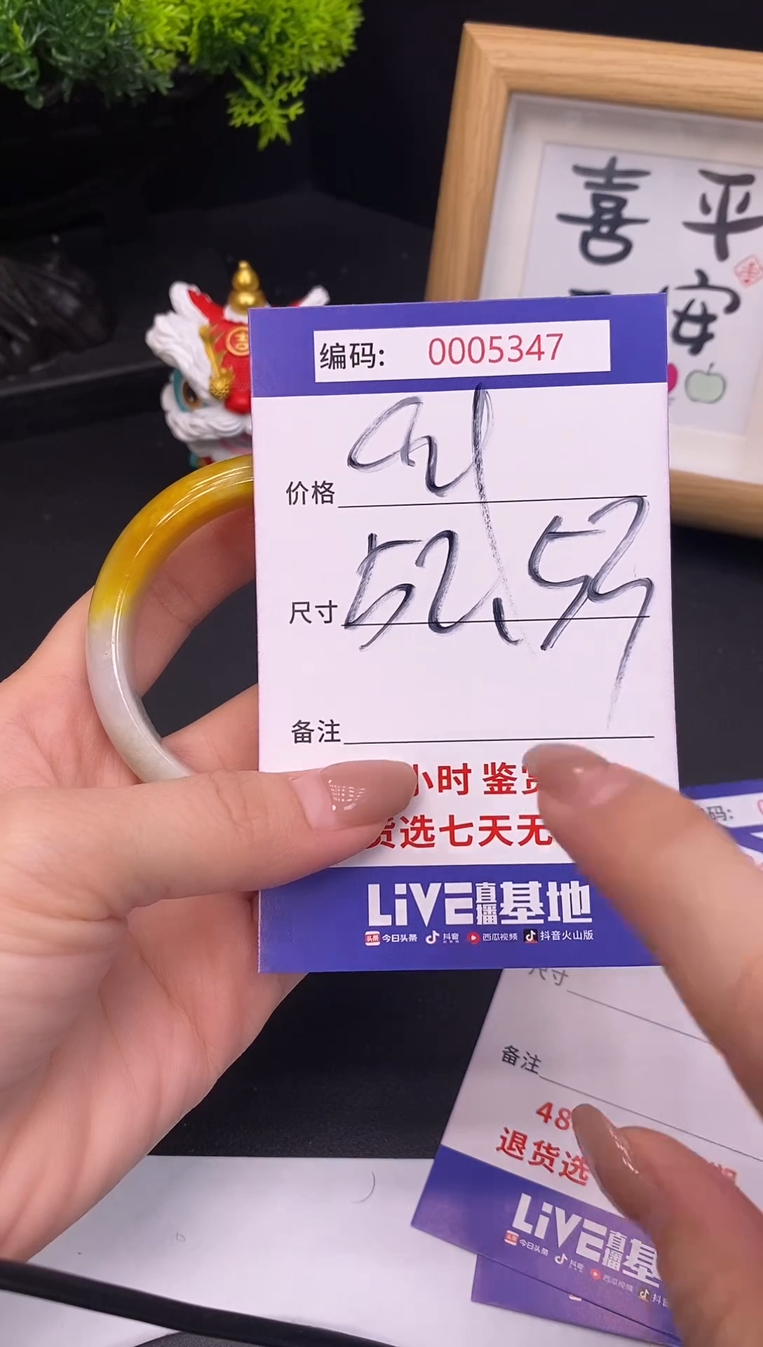 未镶嵌手镯翡翠0005347