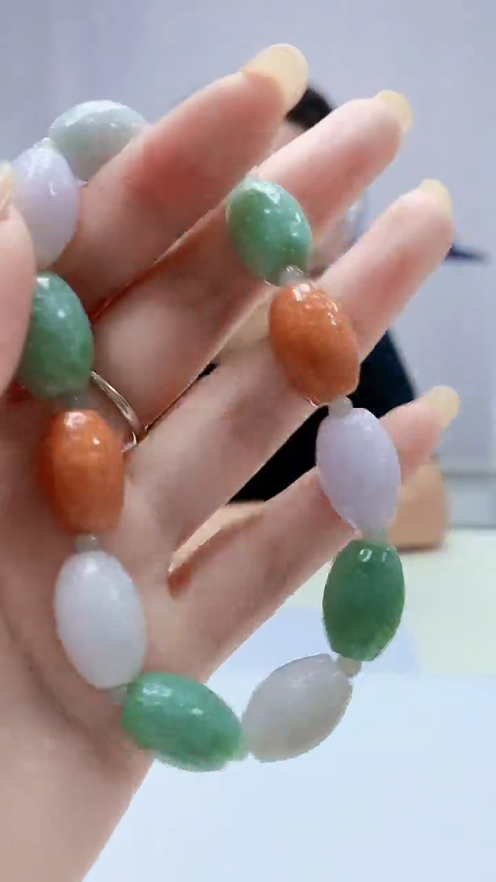 定制翡翠未镶嵌4969DD-毛货挂件66