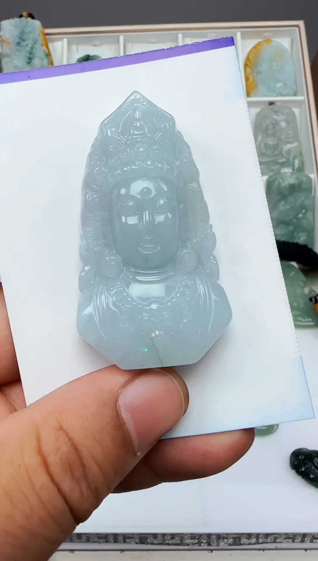 【闪购商品】翡翠颈饰未镶嵌缅甸天然A货翡翠