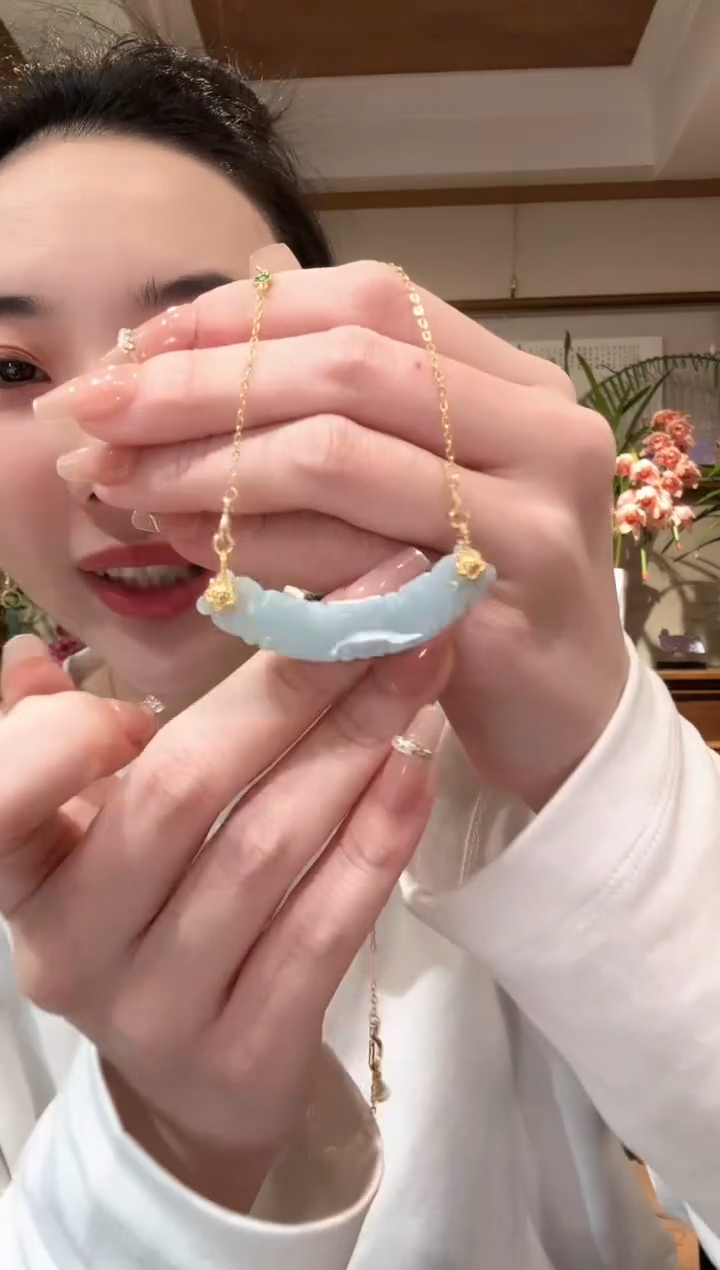 【闪购商品】翡翠颈饰未镶嵌国风