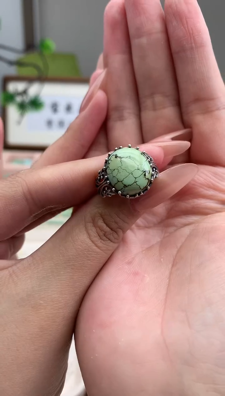 【闪购商品】绿松石戒指未镶嵌A99戒指