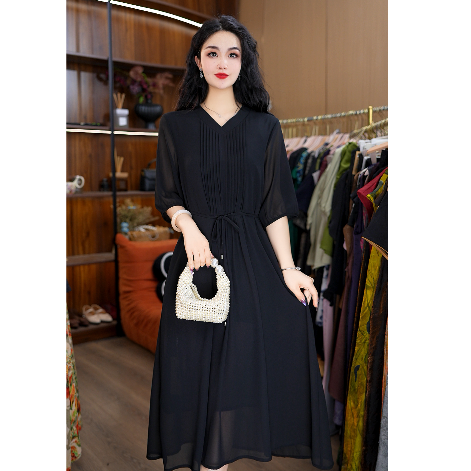 7990-10新款时尚休闲连衣裙