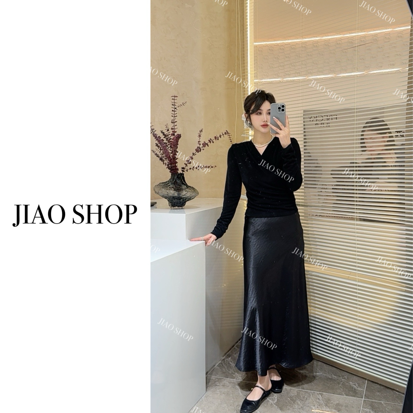 【JIAO SHOP】春季新款气质轻职爆款长袖T恤