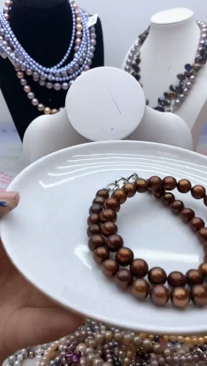 【闪购商品】淡水珍珠颈饰钛钢166