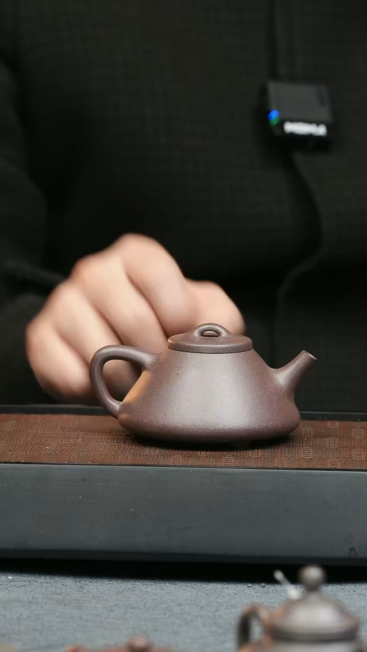 【闪购商品】紫砂茶壶五堂 子冶石瓢-底槽清