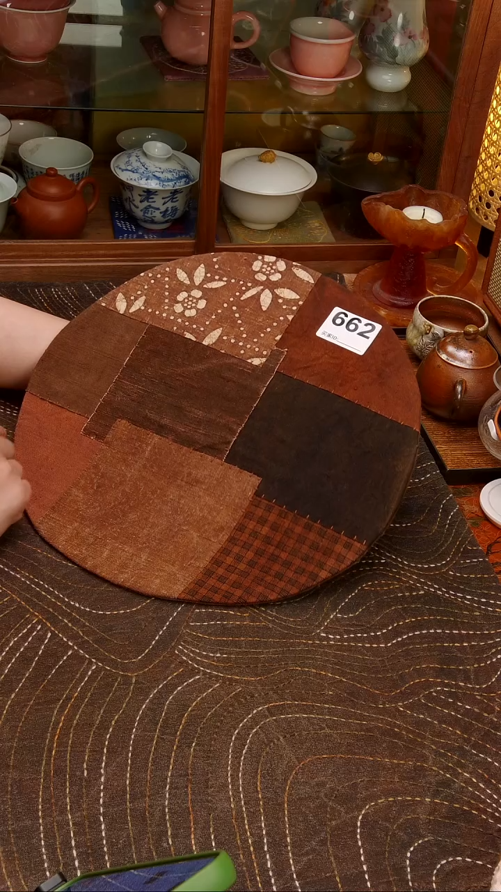 紫砂无Cici手作刺子绣壶垫杯垫662