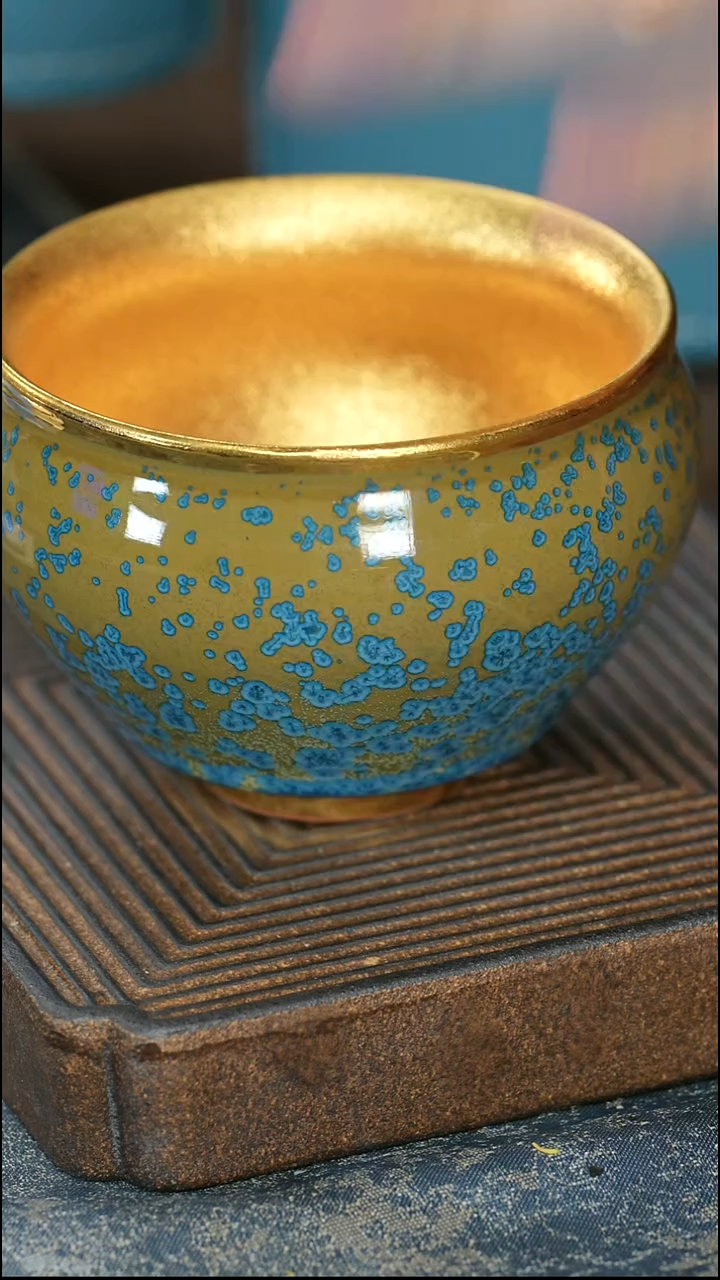 【鎏金天川结晶将军杯】【蓝12西泠礼盒】