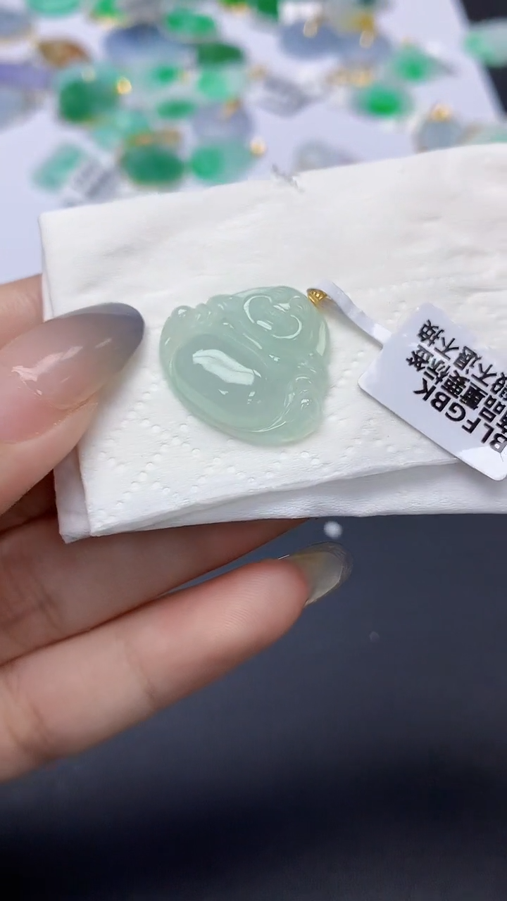 翡翠未镶嵌颈饰天然缅甸a货翡翠