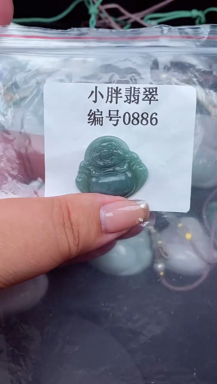 翡翠未镶嵌颈饰天然A货翡翠0886