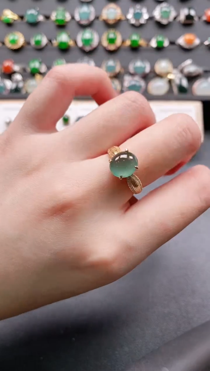 【闪购商品】翡翠戒指银S925镶嵌11111111