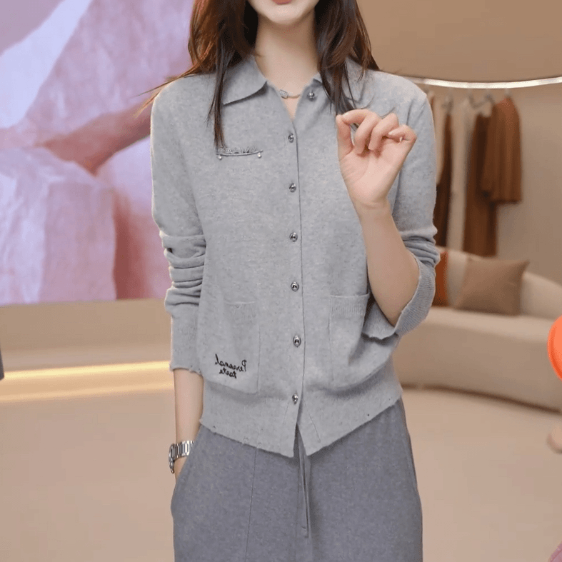 AMASS/阿玛施新款针织秋冬时尚针织开衫548045-7T42741