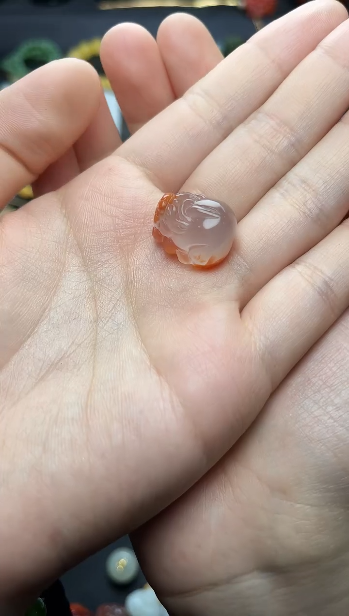 未镶嵌颈饰南红玛瑙貔貅06