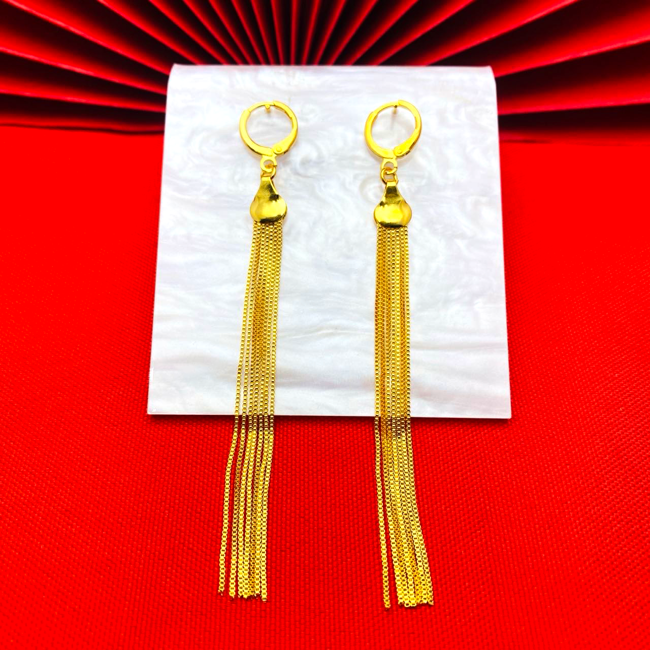 铜合金耳饰 【葫芦流苏耳环】气质简约百搭经典首饰品优雅女士耳环