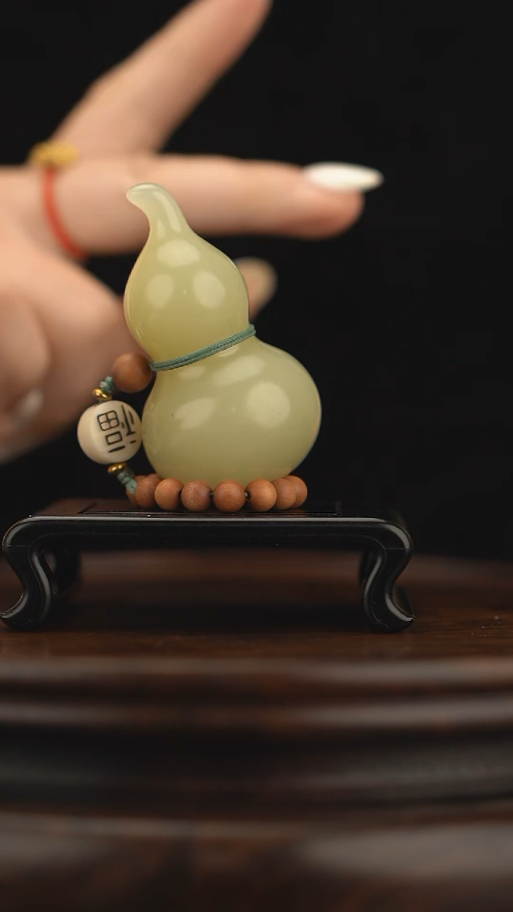 玉【手捻福禄】天然玉石手把件