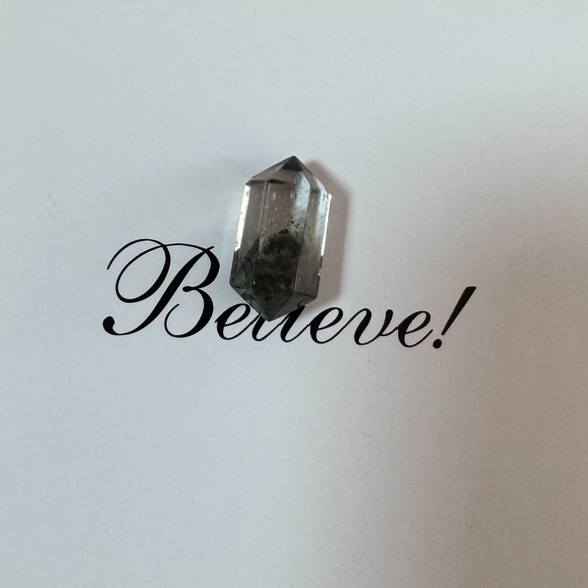 【南风专属】天然绿幽灵吊坠水晶