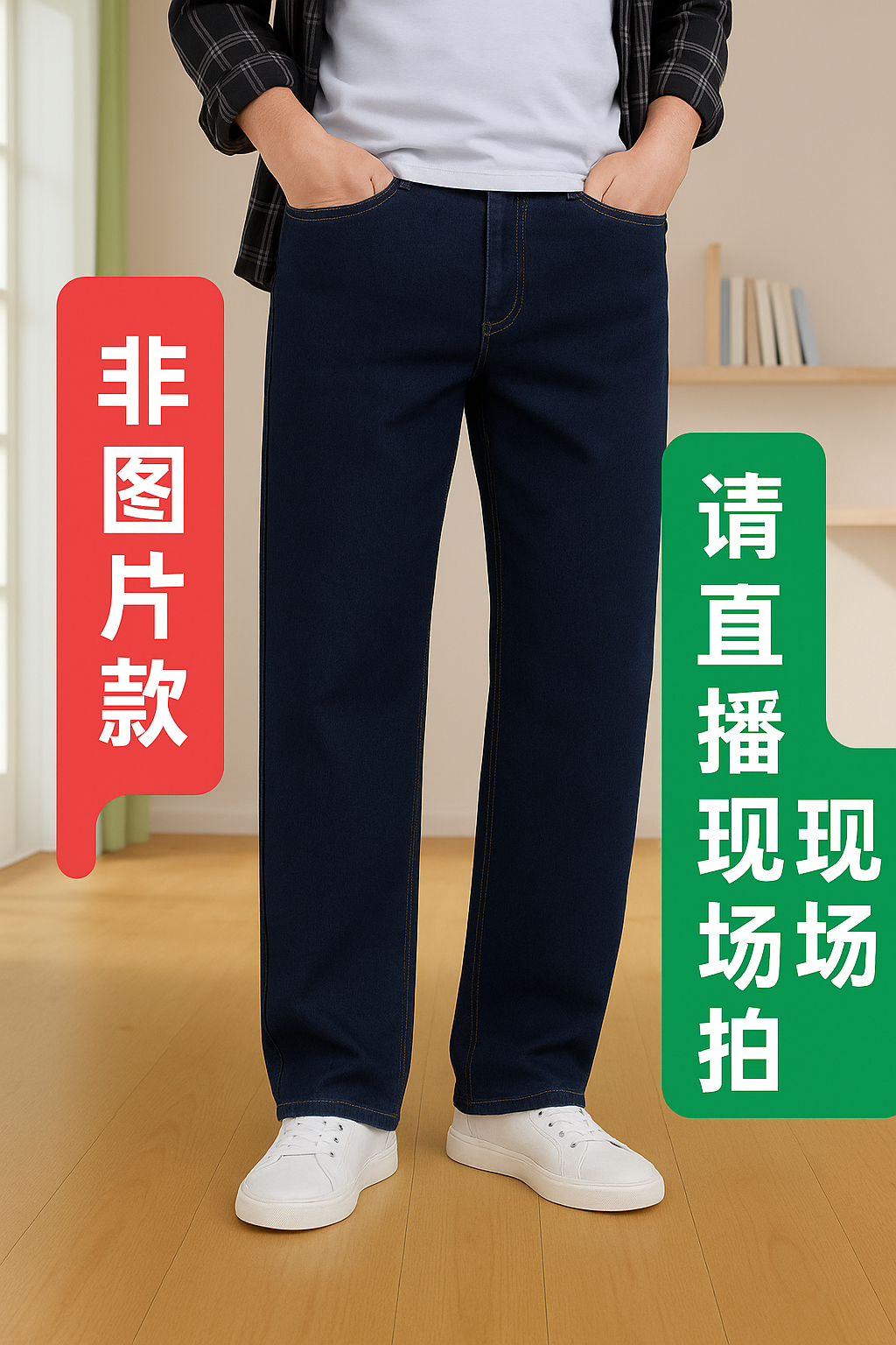 【工厂尾货*默认瑕疵0】2025秋季新款直筒裤小脚裤阔腿裤男士牛仔裤