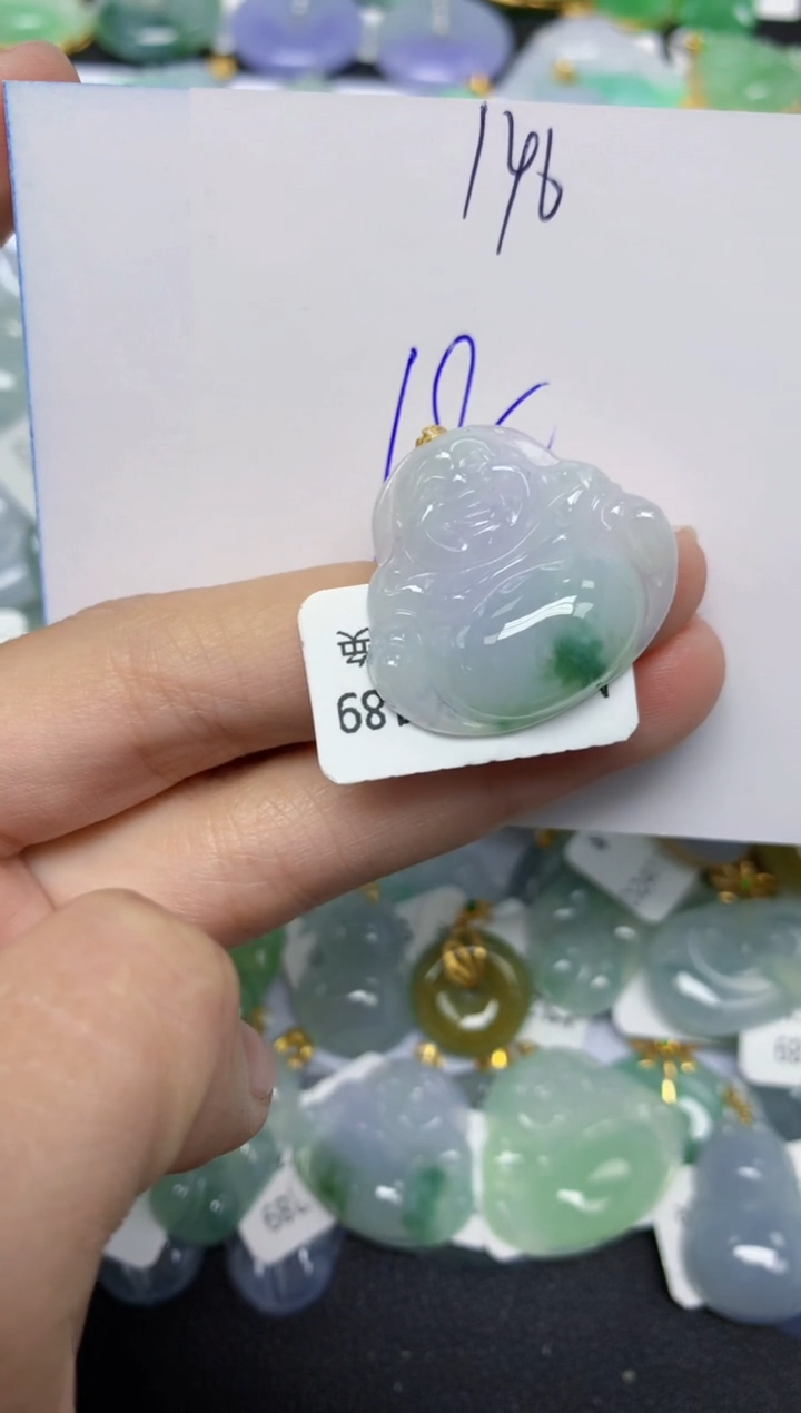 【闪购商品】翡翠颈饰18K金镶嵌 天然翡翠A货