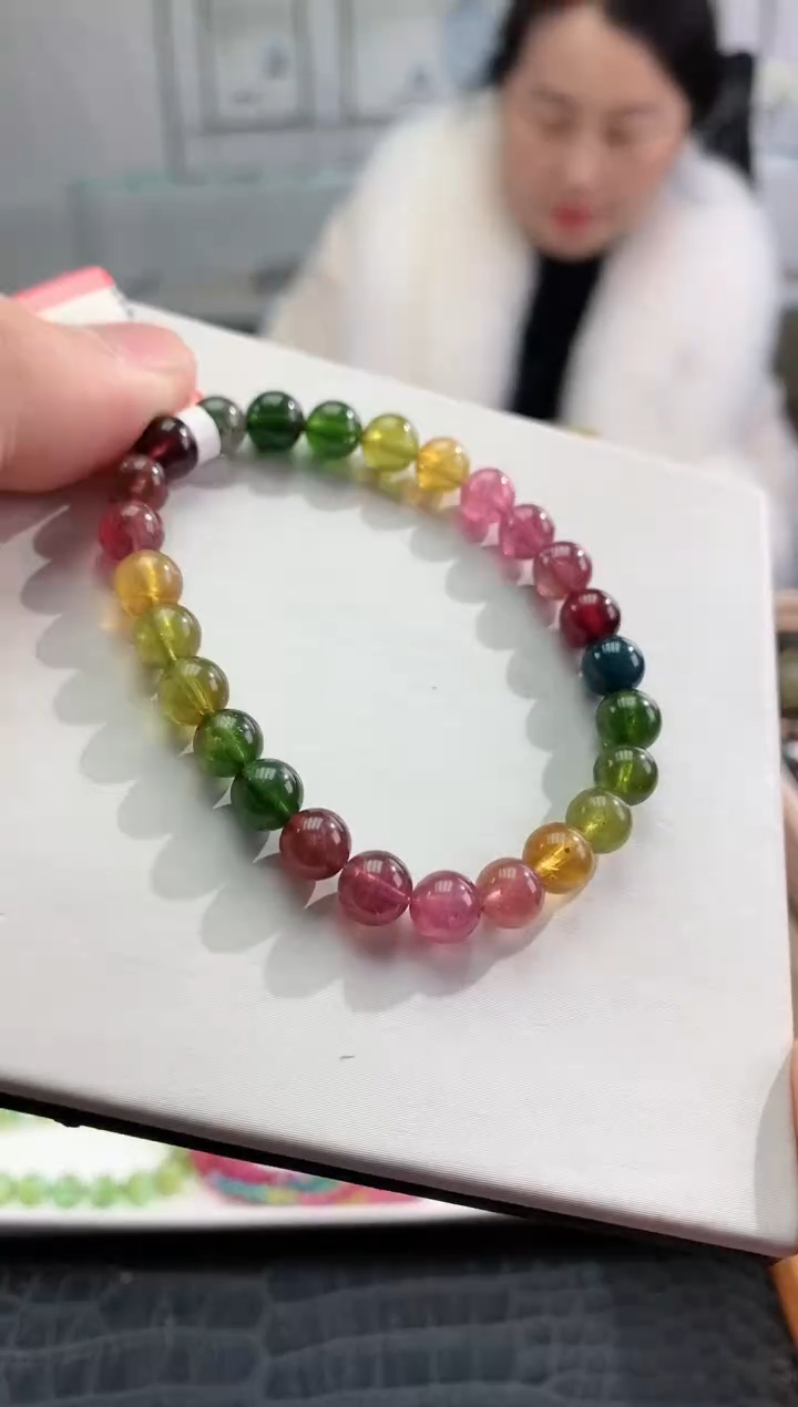 【闪购商品】碧玺手串未镶嵌多样性发一条