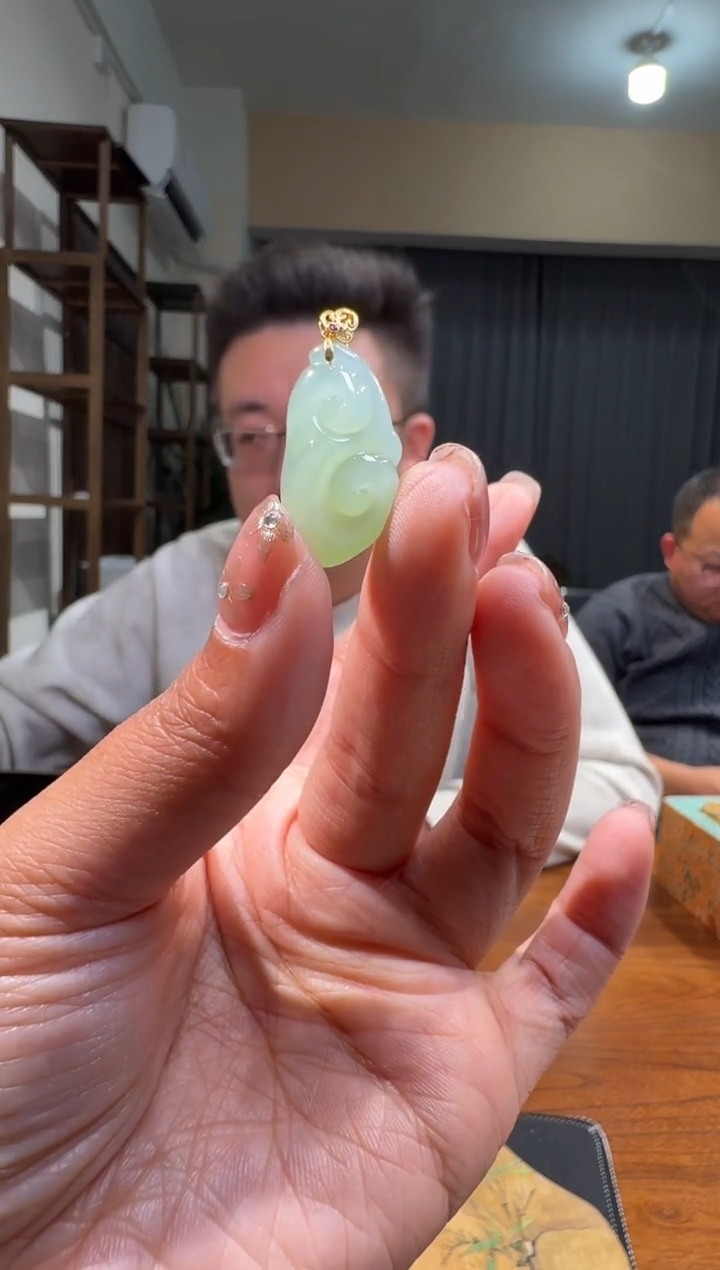 【闪购商品】和田玉3618K金镶嵌1.12杨帅